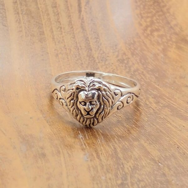 Cincin Kepala Singa Perak Asli R775
