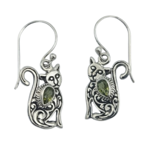 Anting Kucing Perak Permata