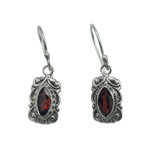 anting perak permata