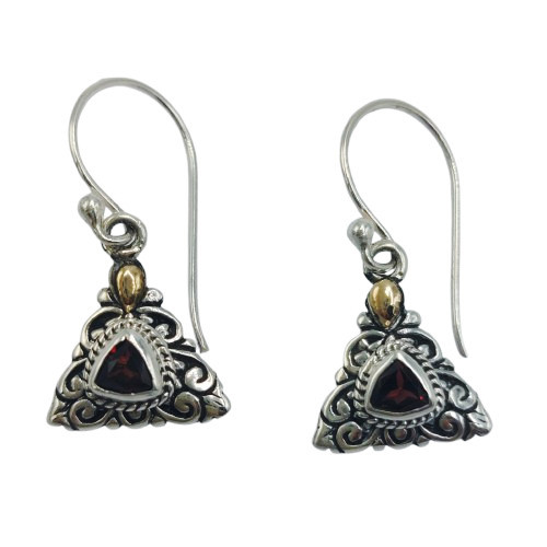anting perak bali permata
