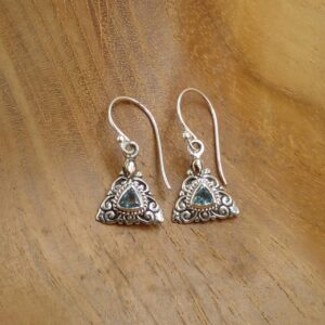 anting perak bali permata