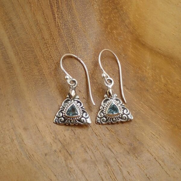 anting perak bali permata