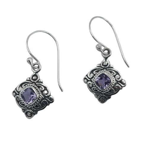 anting perak permata