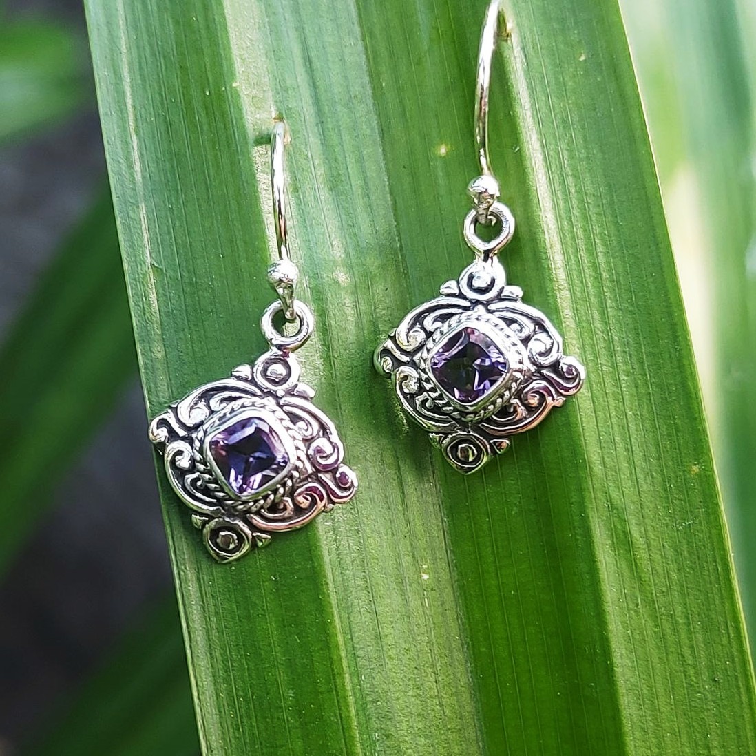 Anting Perak Wajik Permata E1840 - Gambar 3