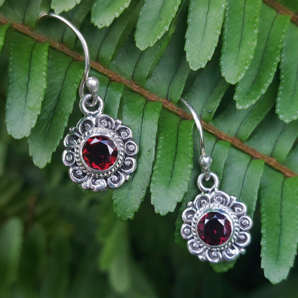 anting perak bali permata