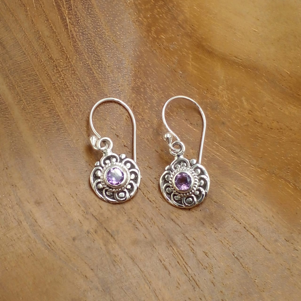 anting perak bali permata