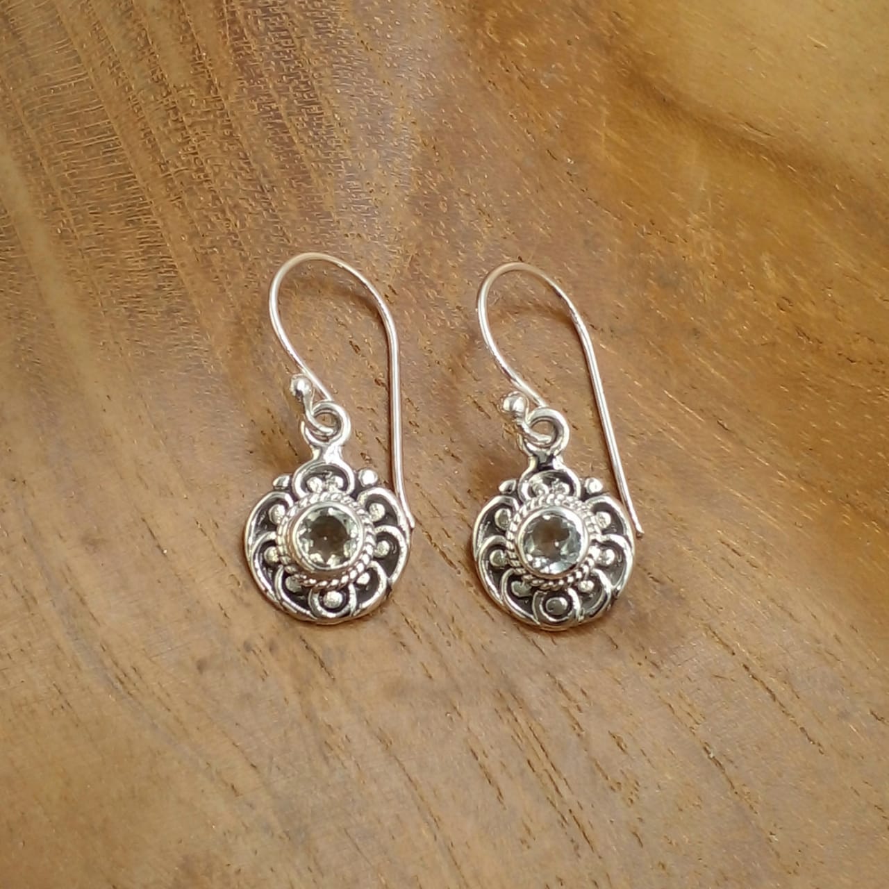anting perak bali permata