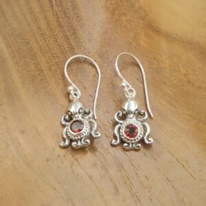 Anting Perak Gurita Permata E1881 - Gambar 3