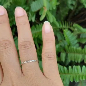Cincin Perak Anyaman Minimalis R691 - Gambar 5