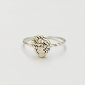 Cincin Perak Motif Jantung R695 - Gambar 2