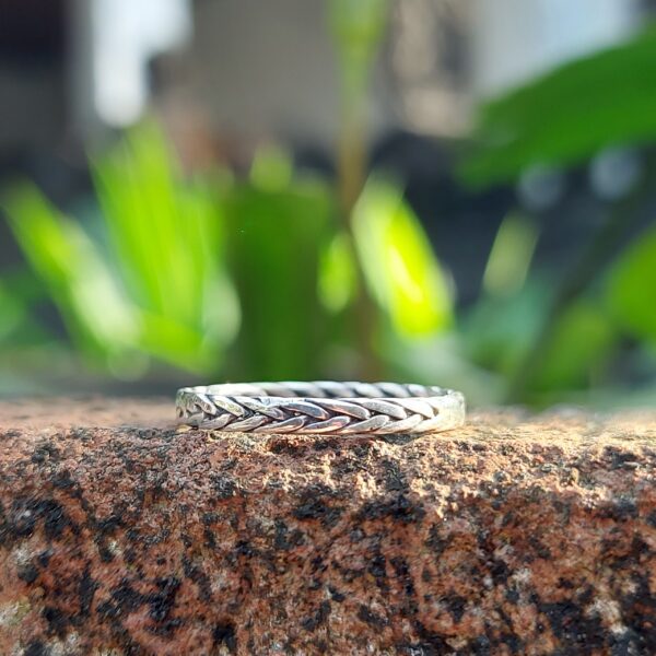 cincin perak wanita polos