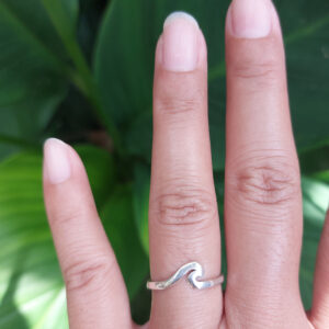 Cincin Perak Motif Ombak R703 - Gambar 5
