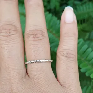 Cincin Perak Simple Motif Ukiran R704 - Gambar 5