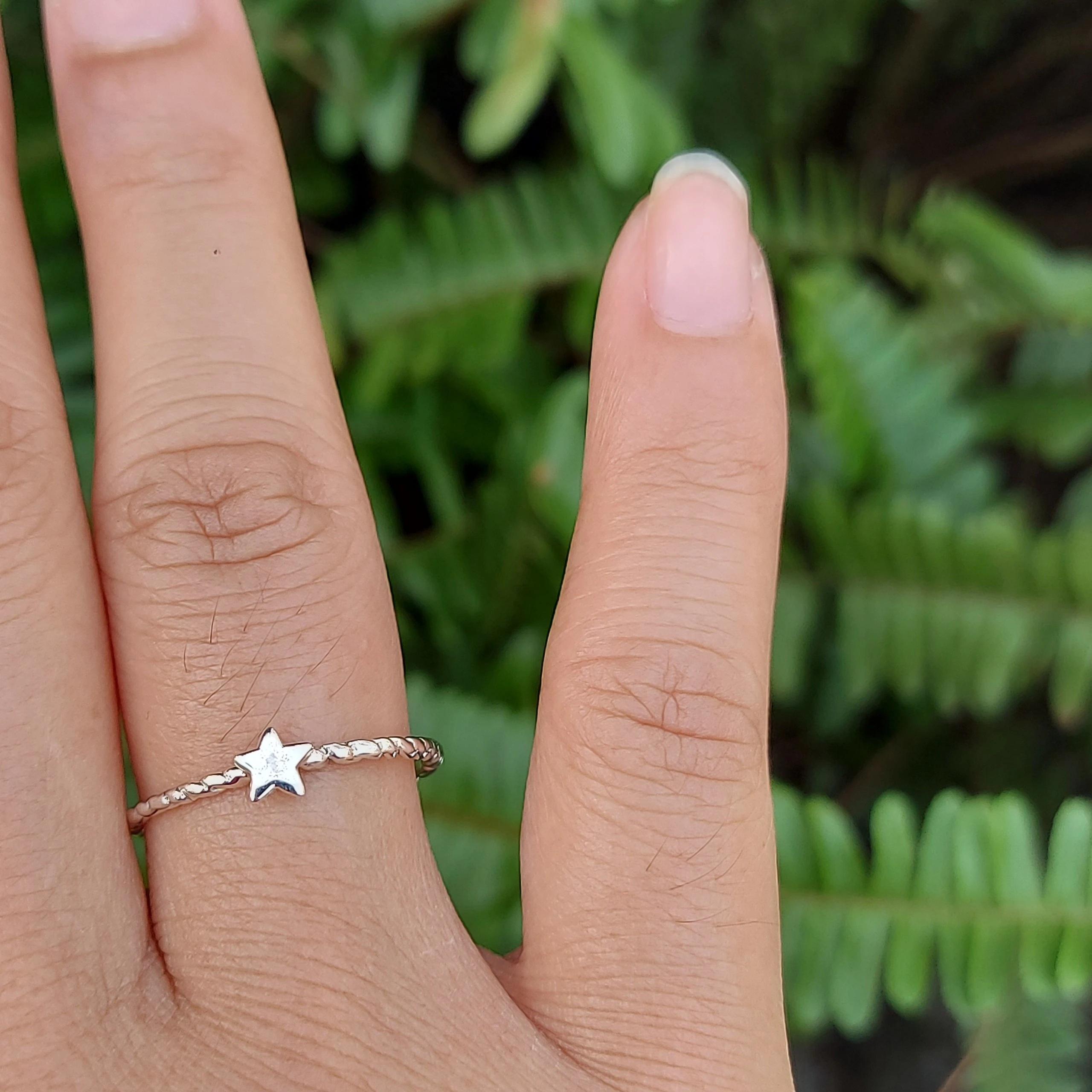 Cincin Simple Wanita Perak 925 Bintang R771 - Gambar 5